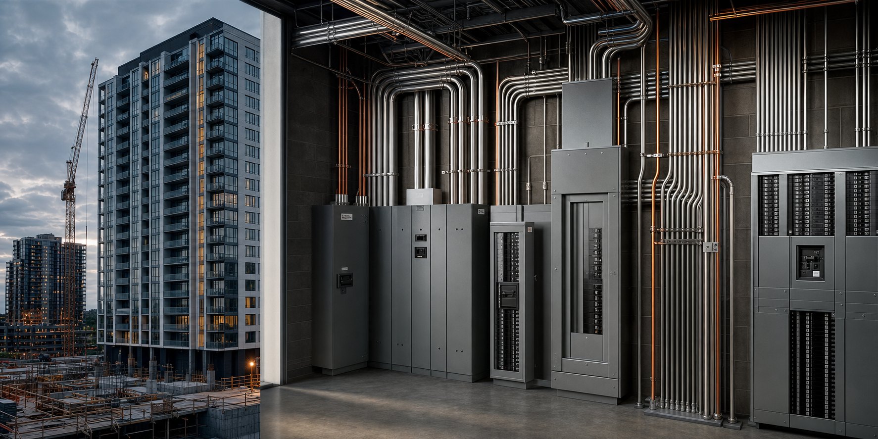 Multi-unit residential building electrical infrastructure